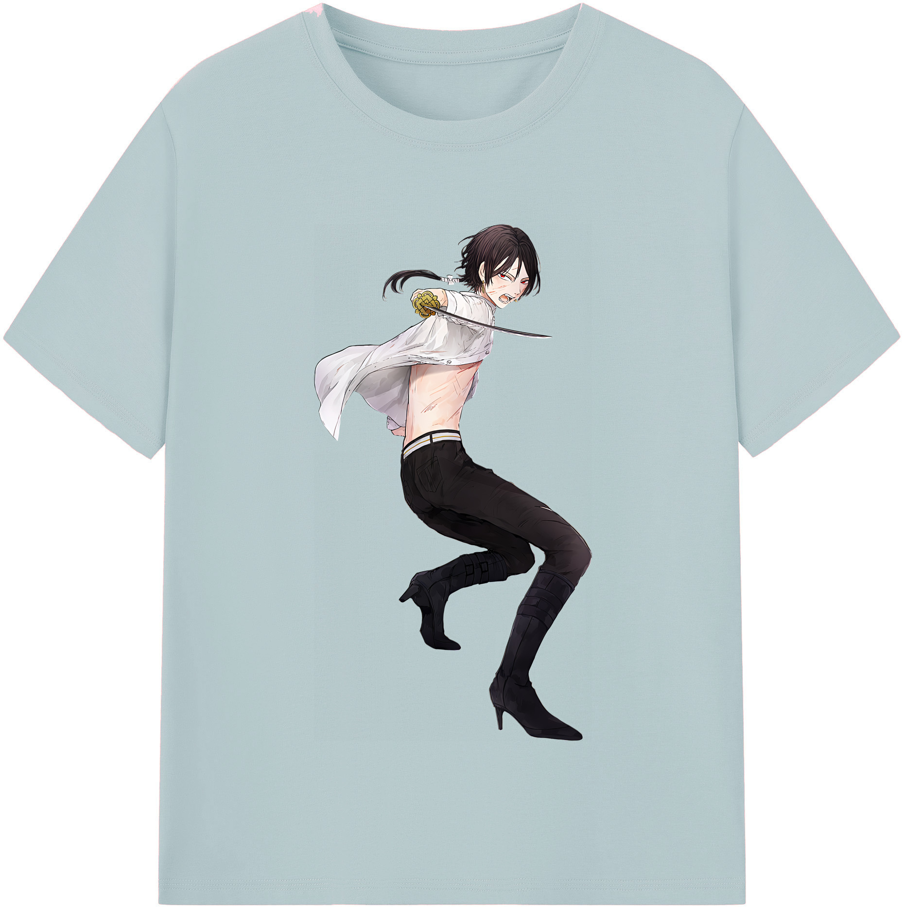 （画像用） 刀剣乱舞 Touken Ranbu 綿100％半袖Tシャツ（フロントプリント）